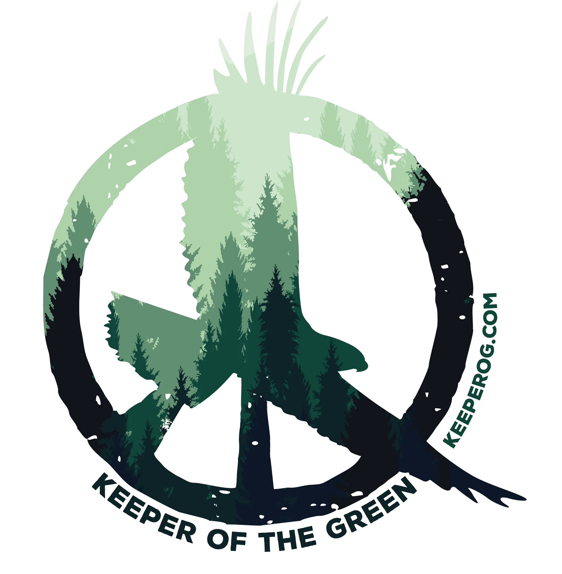 Keeper of the Green Peace Eagle badge logo